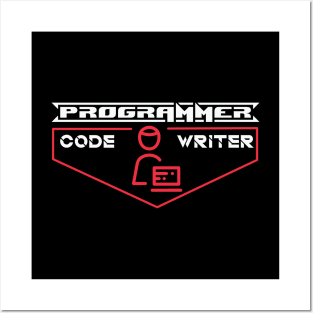 Programmer code writer Posters and Art